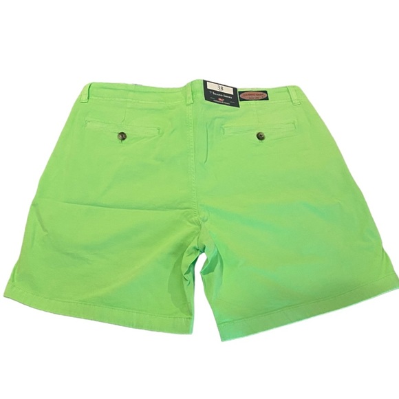 Vineyard Vines Men’s 7” Flat Front Island Short Size 38 Waist Neon Green - Picture 2 of 3